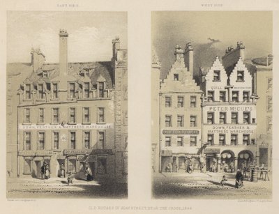 Alte Häuser in der High Street, nahe dem Kreuz von English School