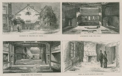 Altes Richmond Theatre und Edmund Keans Haus, jetzt abgerissen von English School