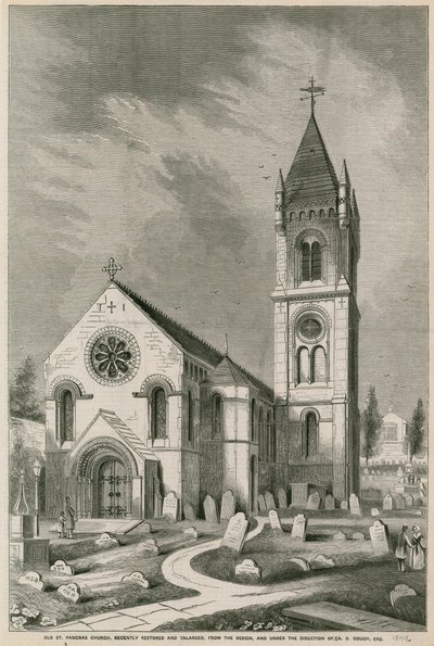 Alte St. Pancras Kirche, London, kürzlich restauriert und erweitert von English School