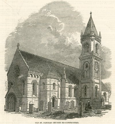 Alte St. Pancras Kirche, London, rekonstruiert von English School
