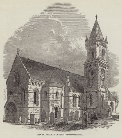 Die rekonstruierte alte St Pancras Kirche von English School