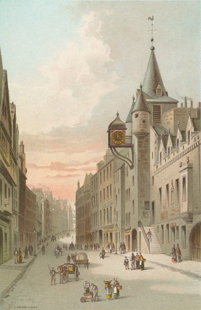 Altes Tolbooth und Canongate - Edinburgh von English School