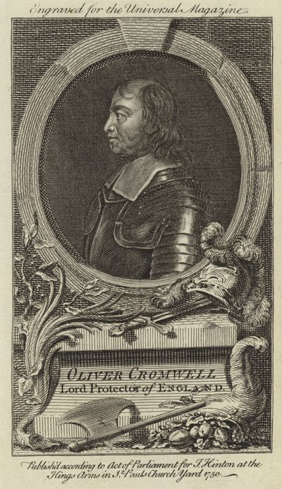 Oliver Cromwell, Lordprotektor von England von English School