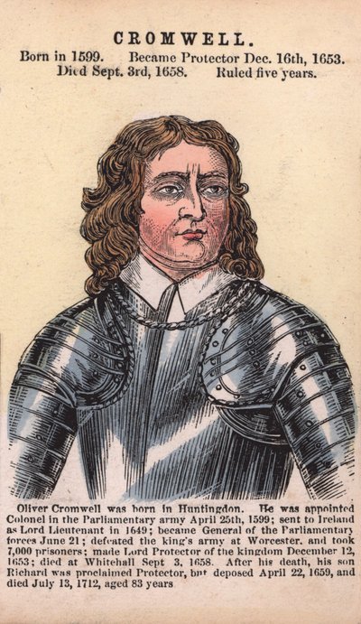 Oliver Cromwell, Protektor von English School