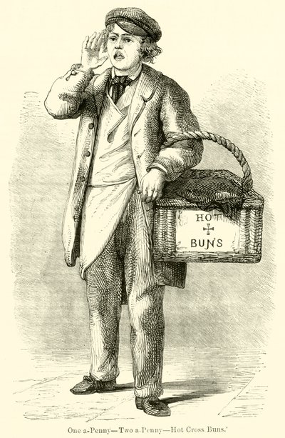 Ein-Penny, Zwei-Penny, Heiße Kreuzbrötchen von English School
