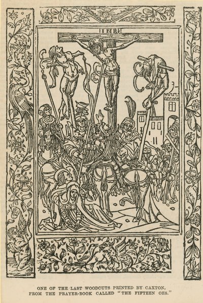 Einer der letzten von Caxton gedruckten Holzschnitte von English School