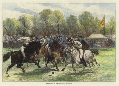 Eröffnungsspiel des Polo Clubs in Hurlingham von English School