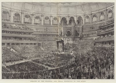 Eröffnung der Kolonial- und Indienausstellung durch die Königin von English School