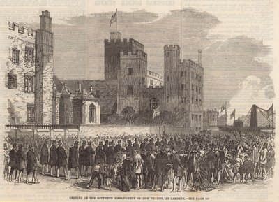 Eröffnung des südlichen Uferdamms der Themse in Lambeth von English School