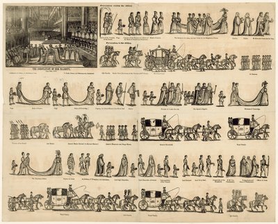Befehl zur Krönung von Königin Victoria von English School