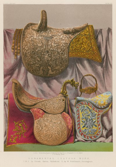 Ornamentale Lederarbeiten von English School