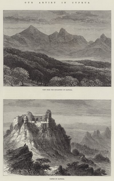 Unser Künstler auf Zypern (Gravur) von English School