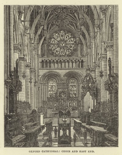 Oxford Kathedrale, Chor und Ostende von English School