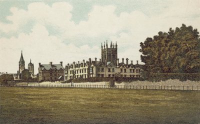 Oxford: Merton College von den Feldern von English School