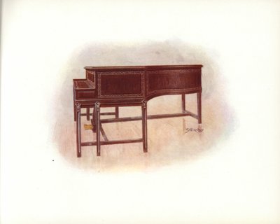 Seite aus dem Kunstkatalog von Steinway & Sons von English School