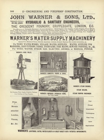 Seite aus The Architects, Surveyors and Engineers Compendium 1892 von English School