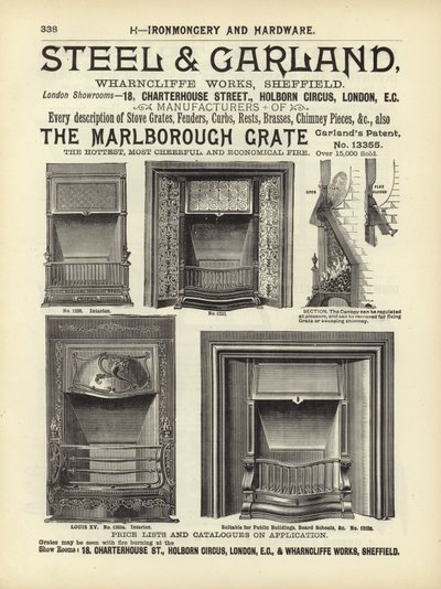 Seite aus dem Kompendium der Architekten, Vermesser und Ingenieure 1892 von English School