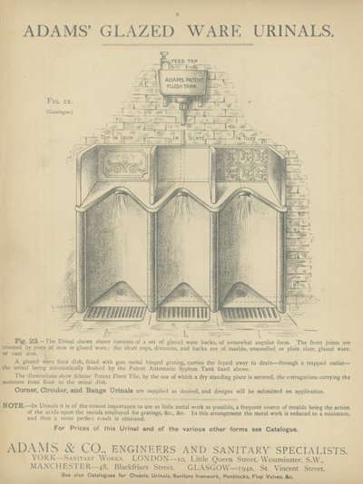 Seite aus dem Kompendium der Architekten, Vermesser und Ingenieure 1892 von English School