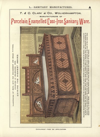 Seite aus dem Kompendium der Architekten, Vermesser und Ingenieure 1892 von English School