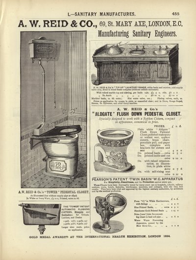 Seite aus dem Kompendium der Architekten, Vermesser und Ingenieure 1892 von English School