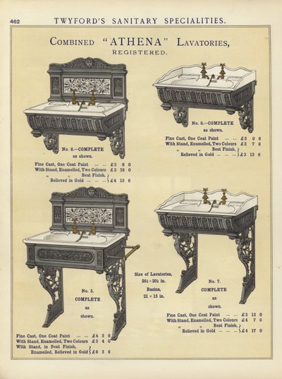 Seite aus dem Kompendium der Architekten, Vermesser und Ingenieure 1892 von English School
