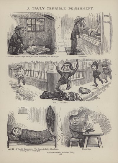 Seite aus The British Working Man or One Who Does Not Believe In Him (Gravur) von English School