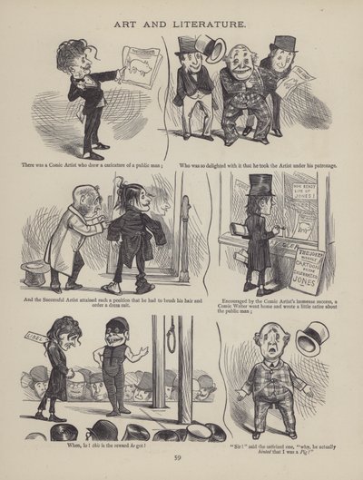 Seite aus The British Working Man or One Who Does Not Believe In Him (Gravur) von English School
