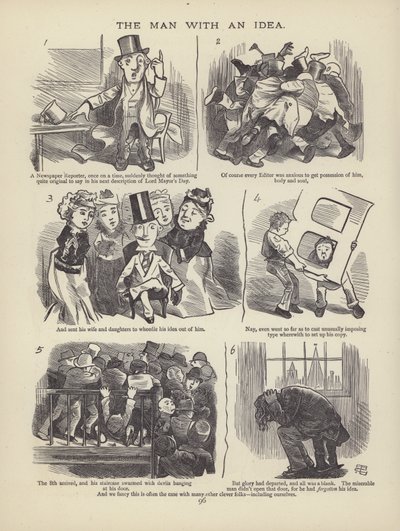 Seite aus The British Working Man or One Who Does Not Believe In Him (Gravur) von English School