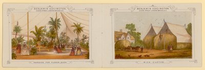 Seite aus dem Katalog von Zelten von Benjamin Edgington aus Southwark, London von English School