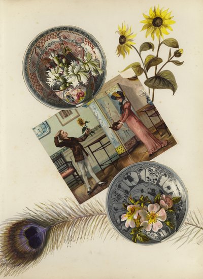 Seite aus einem spätviktorianischen Sammelalbum von English School