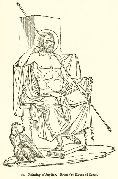 Gemälde von Jupiter von English School