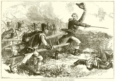 Pakenham führt den Angriff auf New Orleans an von English School