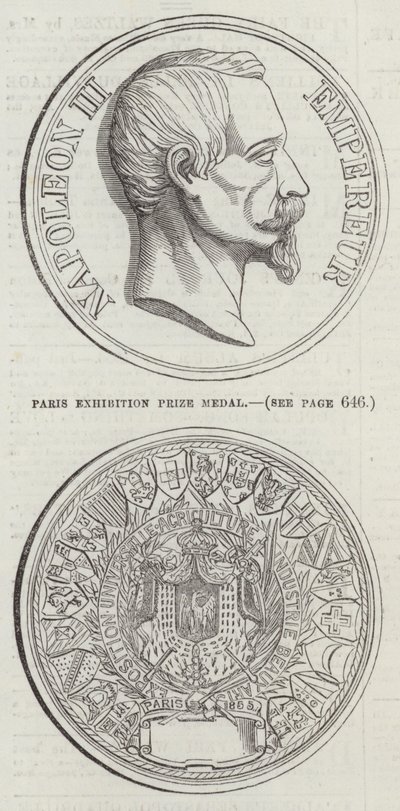 Preis-Medaille der Pariser Ausstellung von English School