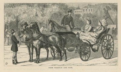 Park-Phaeton und Paar von English School