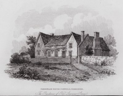 Pfarrhaus, Coxwold, Yorkshire, die Residenz von Rev Laurence Sterne von English School