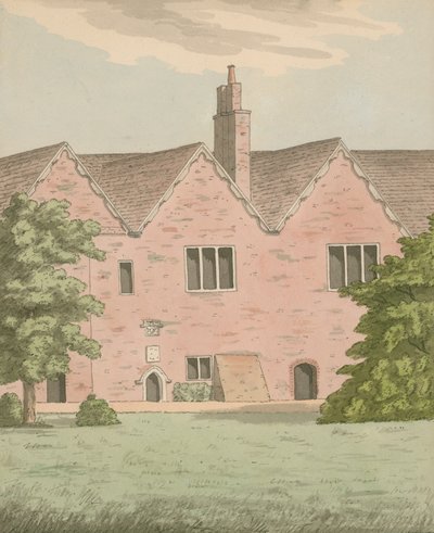 Teil des Bischofspalastes in Fulham, London von English School