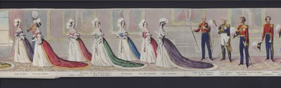 Teil des Panoramas der Hochzeit von Königin Victoria, ca. 1840 von English School