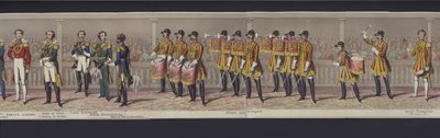 Teil des Panoramas der Hochzeit von Königin Victoria, ca. 1840 von English School