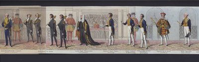 Teil des Panoramas der Hochzeit von Königin Victoria, ca. 1840 von English School