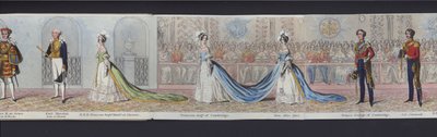 Teil des Panoramas der Hochzeit von Königin Victoria, ca. 1840 von English School