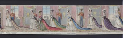 Teil des Panoramas der Hochzeit von Königin Victoria, ca. 1840 von English School