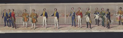 Teil des Panoramas der Hochzeit von Königin Victoria, ca. 1840 von English School