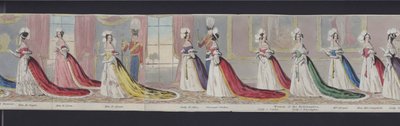 Teil des Panoramas der Hochzeit von Königin Victoria, ca. 1840 von English School