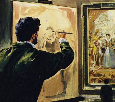 Paul Cézanne studierte und kopierte sogar die Werke von Rubens im Louvre von English School