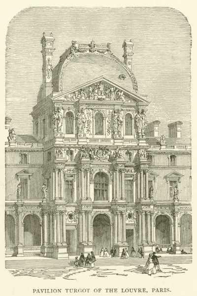 Pavillon Turgot des Louvre, Paris von English School