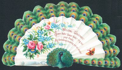 Pfau, Weihnachtskarte von English School
