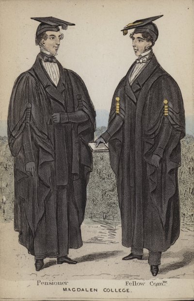Pensionär, Fellow Commoner, Magdalen College von English School
