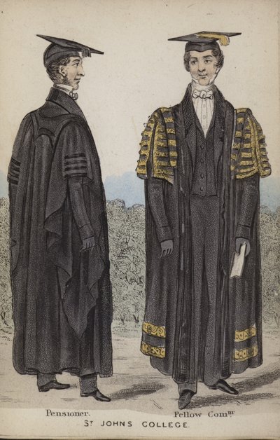Pensionär, Fellow Commoner, St Johns College von English School