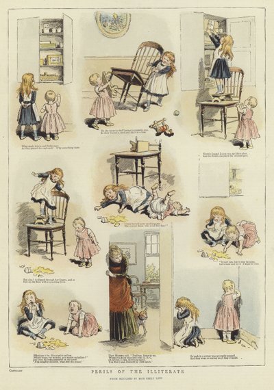 Gefahren der Analphabeten von English School