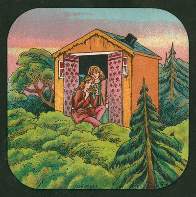 Peter Pan, Laternenbild, ca. 1910 von English School